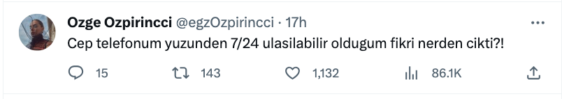 ozge ozpirincci nin telefon isyani cep telefonum yuzunden..